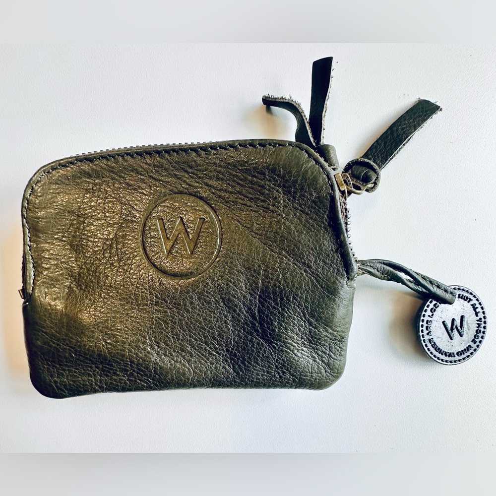 Wanderers Branded Olive Leather Women's Wallet
